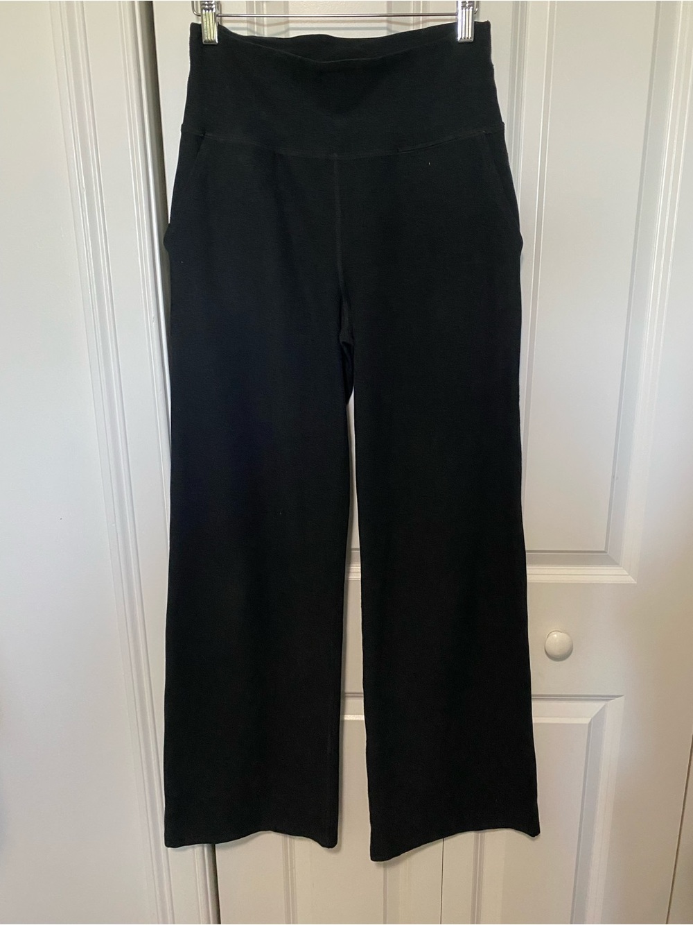 Beyond Yoga Black Wide-Leg High-Rise Yoga Pants